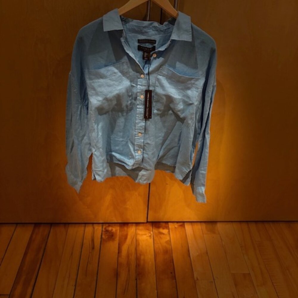 Tahari Linen Blouse